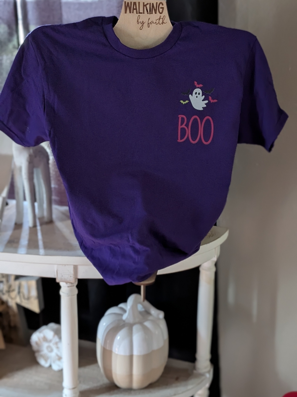 Purple 'BOO' Halloween Tee